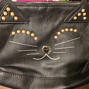 Black Betsey Johnson Cat Bag